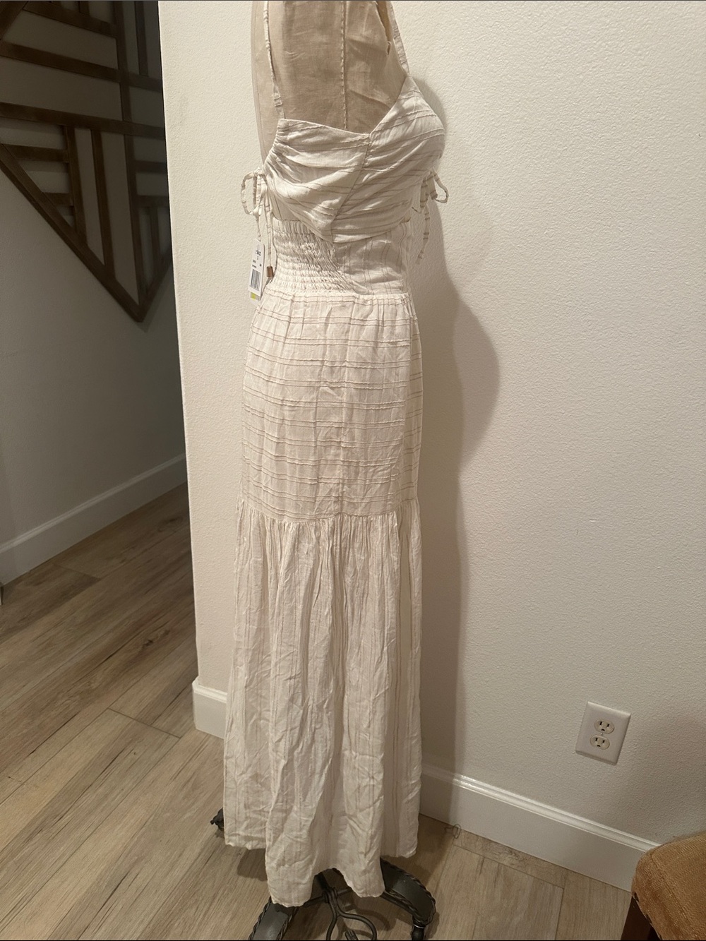 L*space Cream Maxi Tie-Front Sundress - Picture 8 of 11